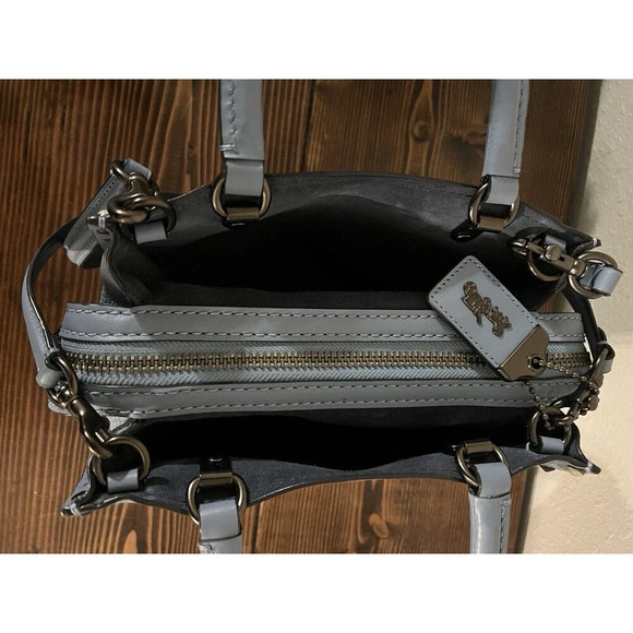 Coach Blue and Black Crossbody Rogue - Picture 14 of 16